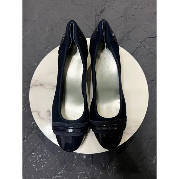 JENN ARDOR Round Toe Low Heels Chunky Pumps Norm Classic Old Money SZ 11:NWT/Box