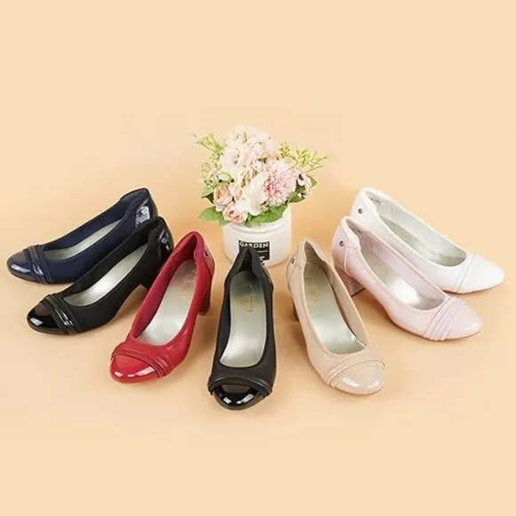 JENN ARDOR Round Toe Low Heels Chunky Pumps Norm Classic Old Money SZ 11:NWT/Box