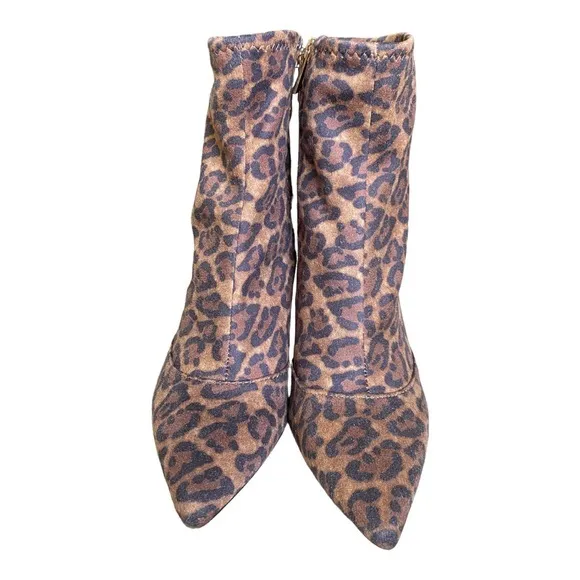 Jessica Simpson Alliye Leopard Print Ankle Boot size 7.5‎ NWOT