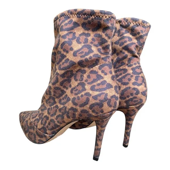 Jessica Simpson Alliye Leopard Print Ankle Boot size 7.5‎ NWOT