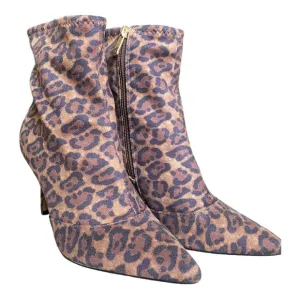 Jessica Simpson Alliye Leopard Print Ankle Boot size 7.5‎ NWOT