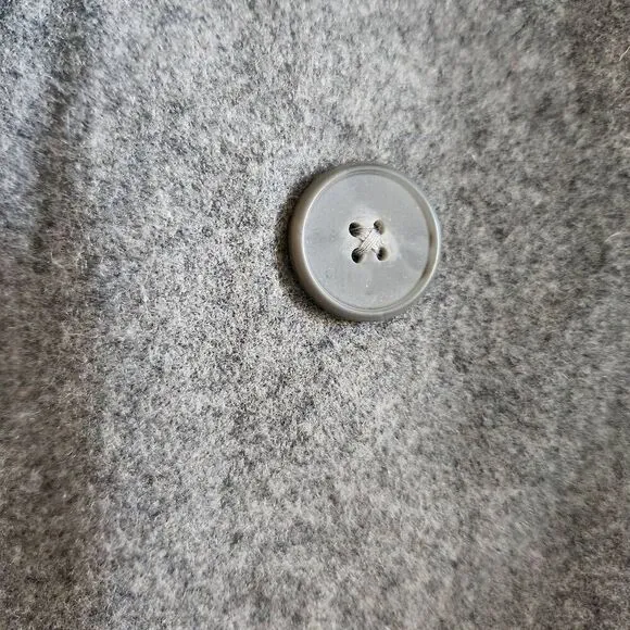 J.Ferrar men's 2XL plus size wool double breasted coat grey high neck vest