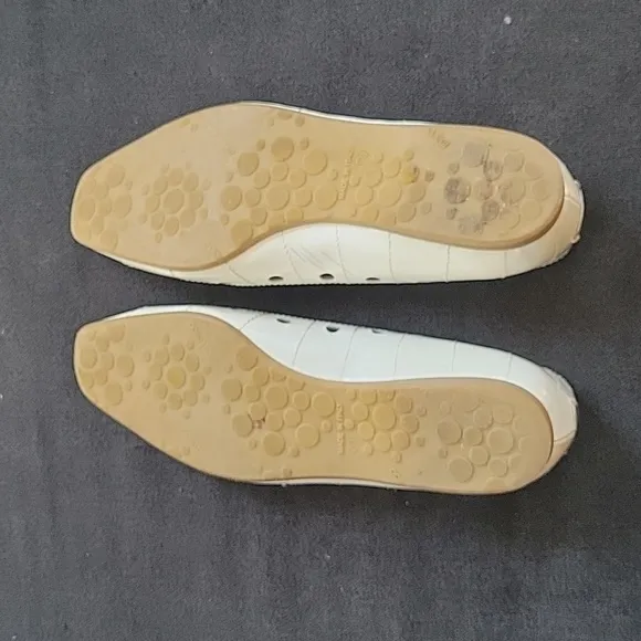 Jimmy Choo White Patent Leather Flats Shoes Size 38.5 (8.5)