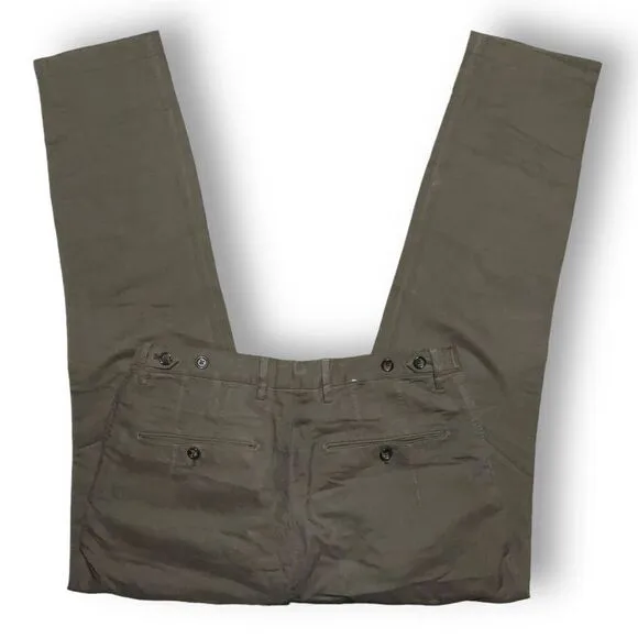 J.Lindeberg Men's Olive Green Dress Pants Size 48 Casual Slim Fit