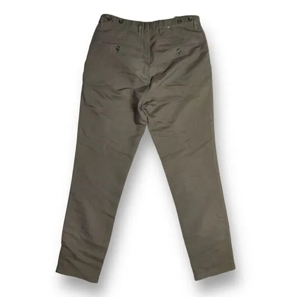 J.Lindeberg Men's Olive Green Dress Pants Size 48 Casual Slim Fit