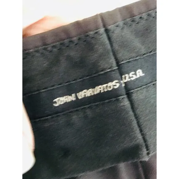 John Varvatos Dress Pants Mens Size 33 Wool Blend Slacks Trousers Mocha Charcoal