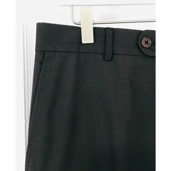 John Varvatos Dress Pants Mens Size 33 Wool Blend Slacks Trousers Mocha Charcoal