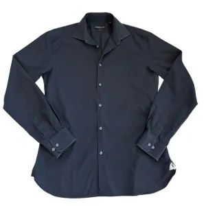 John Varvatos Men's Slim Fit Dress Shirt Black Size 15.5 /S/M