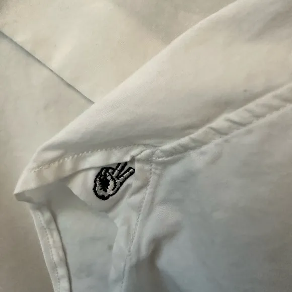 John Varvatos Slim Fit White Dress Shirt 15.5