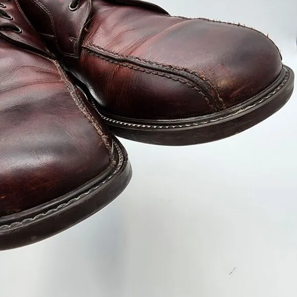 Johnston &amp; Murphy Mens 9M Brown Oxford Dress Shoes Lace Up Leather 20-7110
