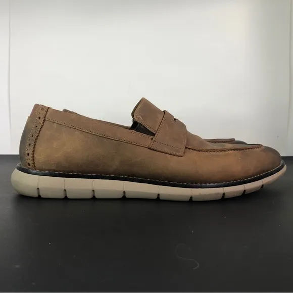 Johnston &amp; Murphy Men’s PF50 Holden Oiled Leather Size 10M 20-2020 Slip On Shoes
