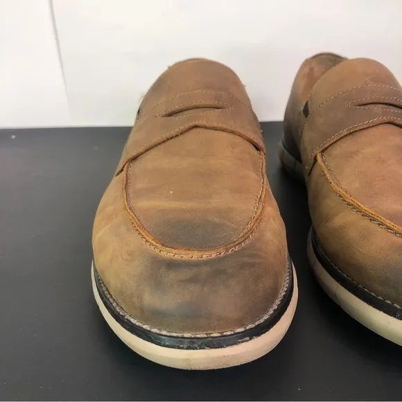 Johnston &amp; Murphy Men’s PF50 Holden Oiled Leather Size 10M 20-2020 Slip On Shoes