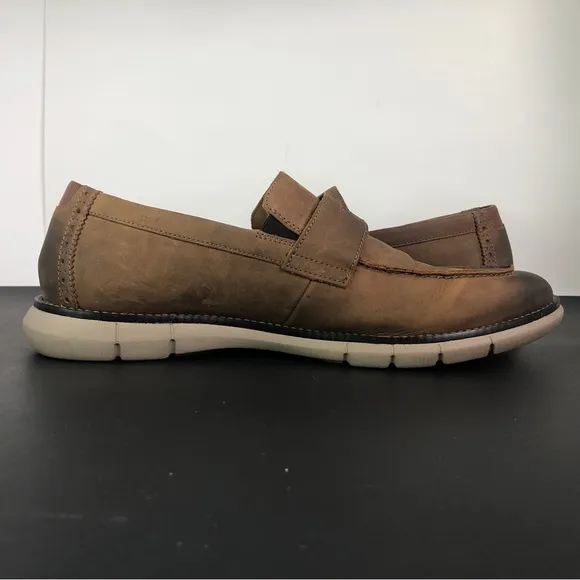 Johnston &amp; Murphy Men’s PF50 Holden Oiled Leather Size 10M 20-2020 Slip On Shoes
