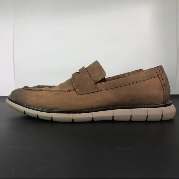 Johnston &amp; Murphy Men’s PF50 Holden Oiled Leather Size 10M 20-2020 Slip On Shoes