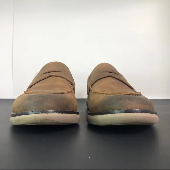 Johnston &amp; Murphy Men’s PF50 Holden Oiled Leather Size 10M 20-2020 Slip On Shoes