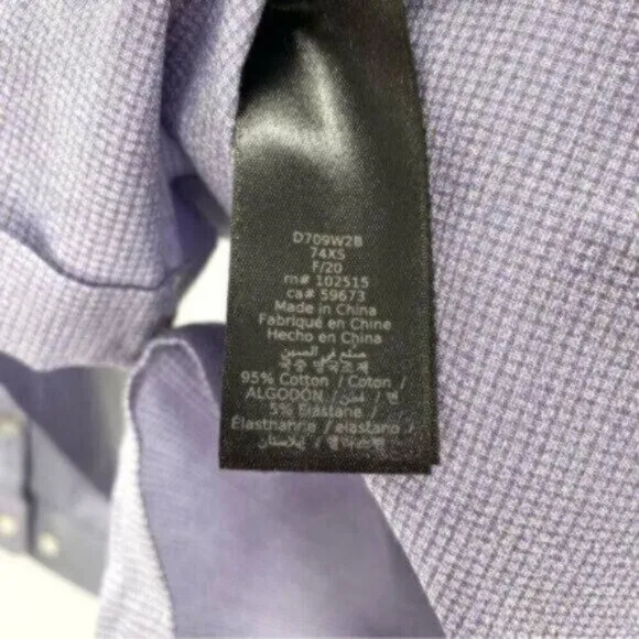 John Varvatos Signature Tailored Slim Fit Dress Shirt New