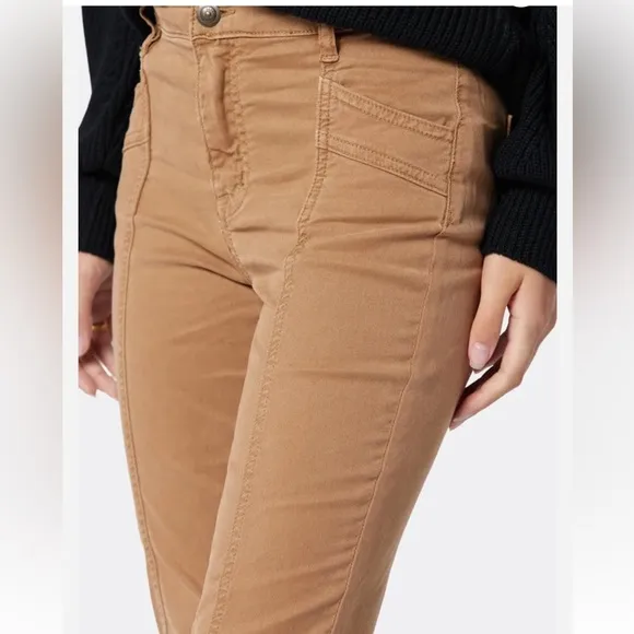 Joie 26 Jeans The High Rise Willa Park Skinny in Tiger’s Eye Tan pockets NWT