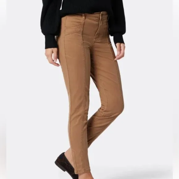 Joie 26 Jeans The High Rise Willa Park Skinny in Tiger’s Eye Tan pockets NWT
