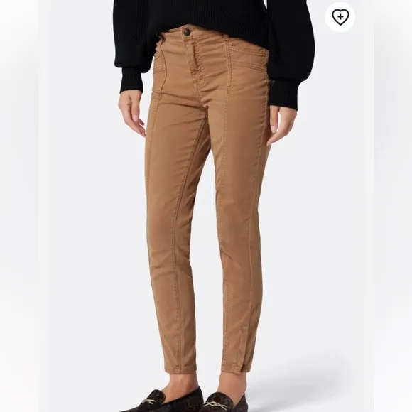 Joie 26 Jeans The High Rise Willa Park Skinny in Tiger’s Eye Tan pockets NWT