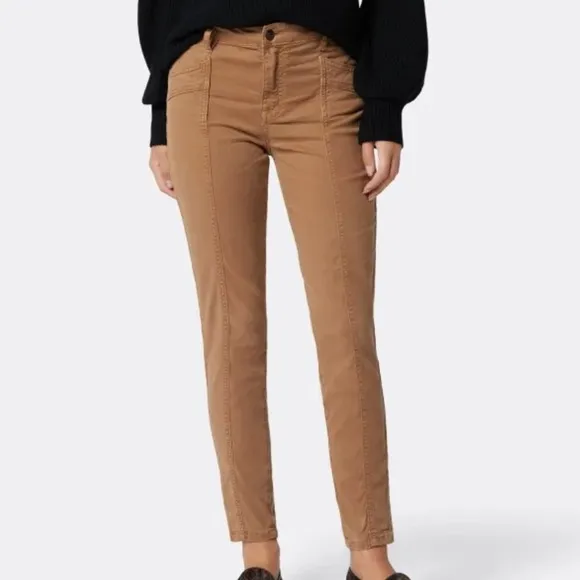 Joie 26 Jeans The High Rise Willa Park Skinny in Tiger’s Eye Tan pockets NWT