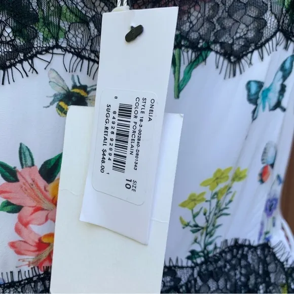 Joie | Onelia Porcelain Butterfly Dress NWT Size 10