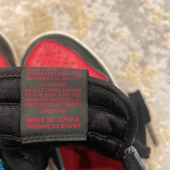 Jordan 1 High OG UNC  Shoes Black / Powder Blue / Gym Red S 13C