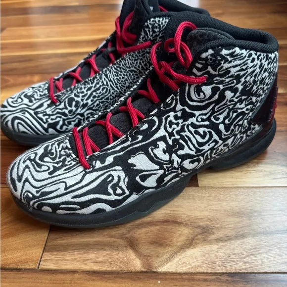 Jordan Super Fly 4 JCRD White/Gym Red Black INFRRD 23 10.5 Shoes Sneakers