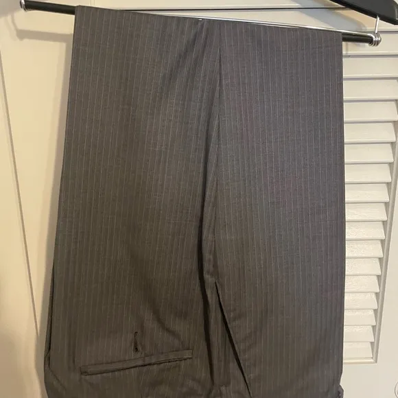 Jos A Bank Grey Stripe Suit