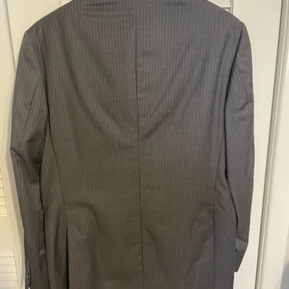 Jos A Bank Grey Stripe Suit