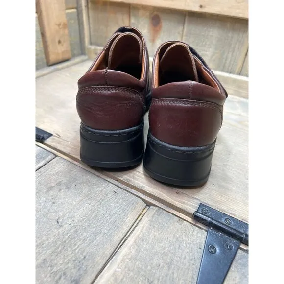 Josef Seibel EU42 US8.5-9 Mens Brown Casuak Smart Leather Shoes Hook Loop