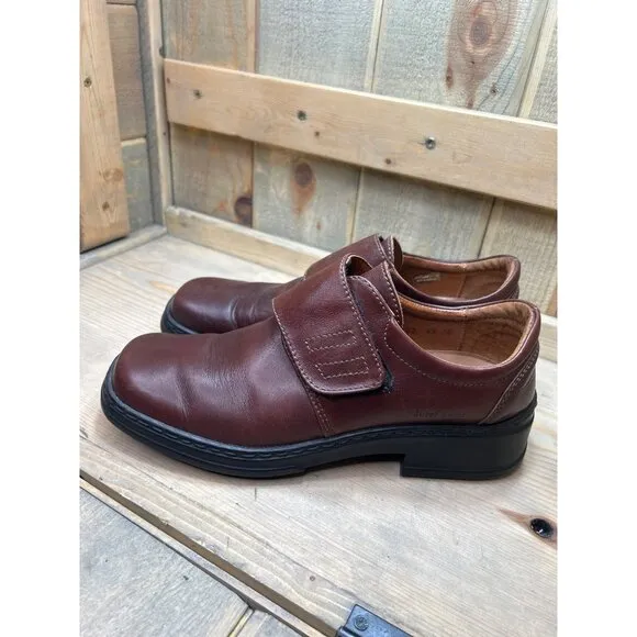 Josef Seibel EU42 US8.5-9 Mens Brown Casuak Smart Leather Shoes Hook Loop