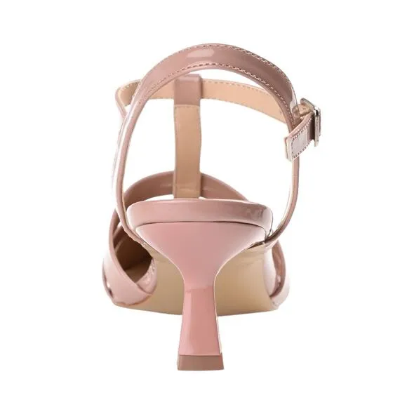 Journee Women's Jazlynn T Strap Kitten Heel Dress Pumps Light Pink Size 9 1/2