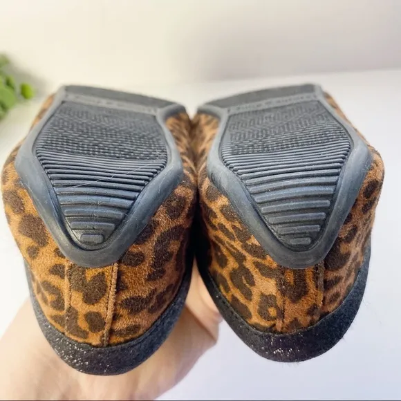 JUICY COUTURE Leopard Moccasin Slipper Faux Fur 7