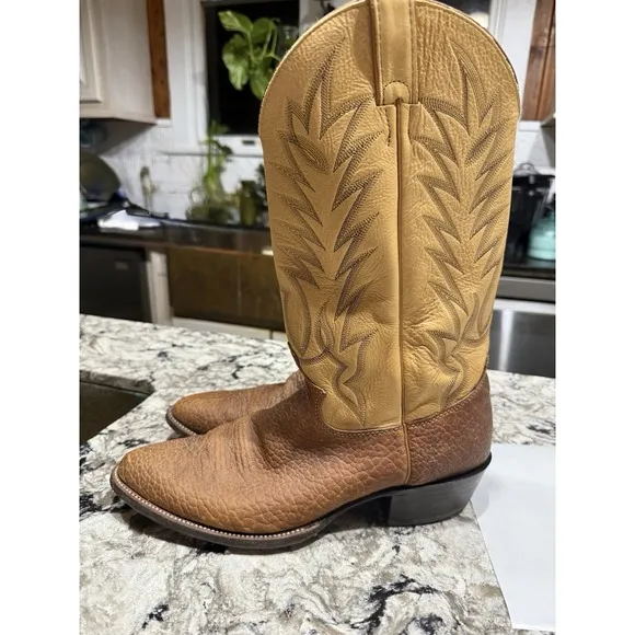 Justin Boots Style# 2012 Cowboy Ranch Boots Size Men's 10 D