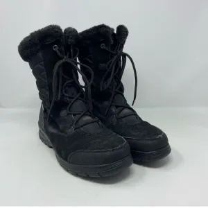 Kamik Boston 2 Women’s Waterproof Winter Boots Blackk w/faux fur. Size 8