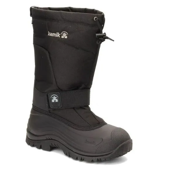 Kamik Greenbay 4 NK0200S-BLK Boots Men's US 12 Black Waterproof Snow Boot ZPO420