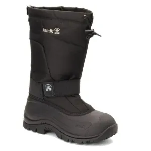 Kamik Greenbay 4 NK0200S-BLK Boots Men's US 12 Black Waterproof Snow Boot ZPO420
