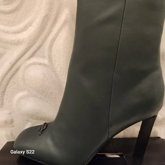 Karl Lagerfeld Paris Forest Green &quot;Vica&quot; Booties. NIB. Size Various. Host Pick.