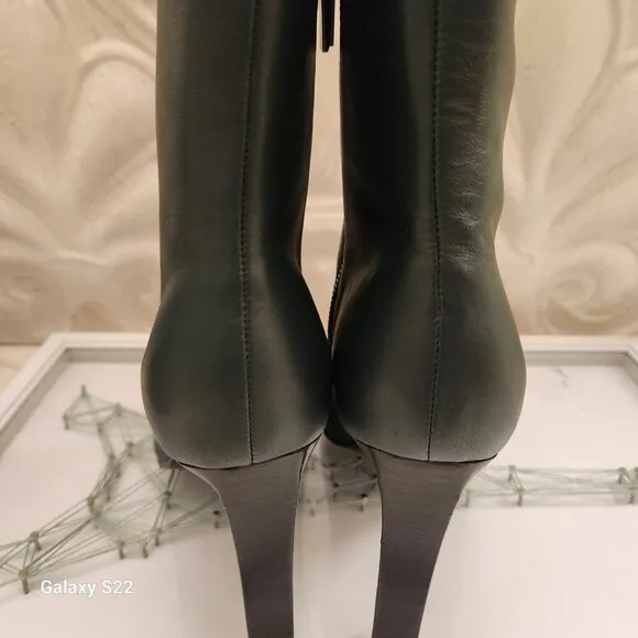 Karl Lagerfeld Paris Forest Green &quot;Vica&quot; Booties. NIB. Size Various. Host Pick.