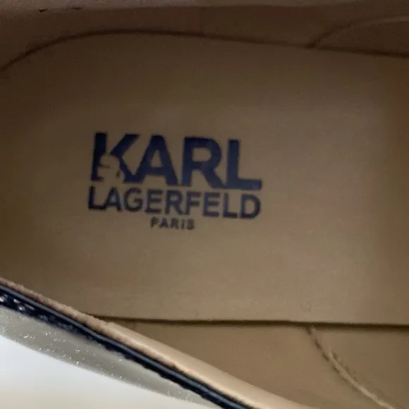 Karl Lagerfeld Patent Leather Oxford Shoes