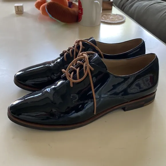Karl Lagerfeld Patent Leather Oxford Shoes