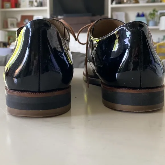 Karl Lagerfeld Patent Leather Oxford Shoes