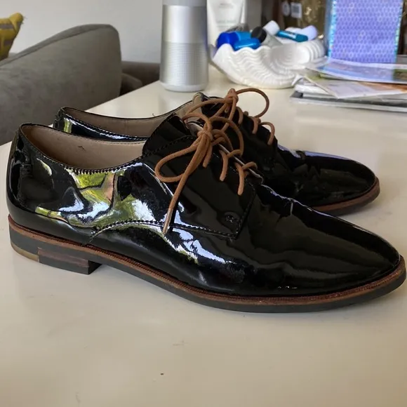 Karl Lagerfeld Patent Leather Oxford Shoes