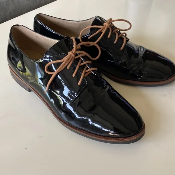 Karl Lagerfeld Patent Leather Oxford Shoes