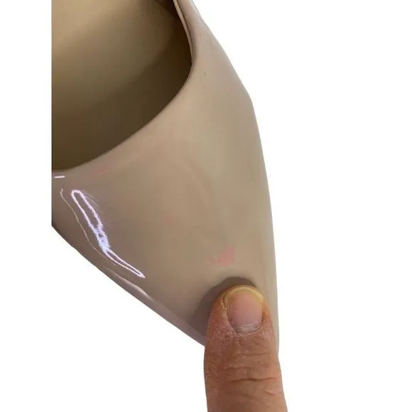 Karl Lagerfeld Rosana Dress Pump Faux Patent Leather Nude Women’s Sz 9 M 6059