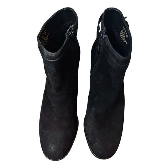 Kate Spade Knott Mid Boots in Black Suede NWOB Size 10 1/2