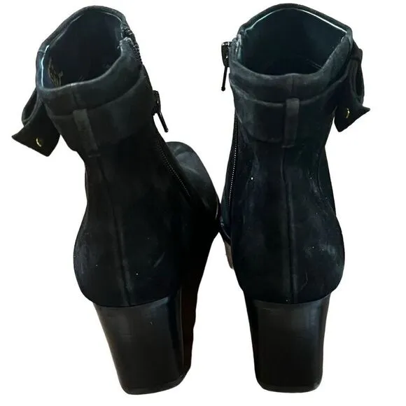 Kate Spade Knott Mid Boots in Black Suede NWOB Size 10 1/2