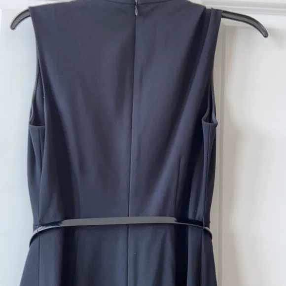 Kate Spade Little Black Ponte Dress w/patent belt, 2