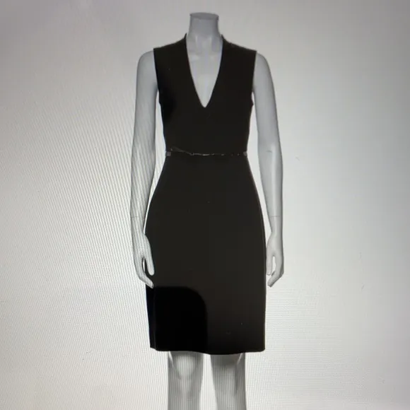 Kate Spade Little Black Ponte Dress w/patent belt, 2