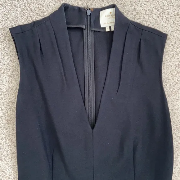Kate Spade Little Black Ponte Dress w/patent belt, 2